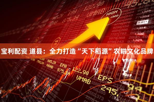 宝利配资 道县：全力打造“天下稻源”农耕文化品牌